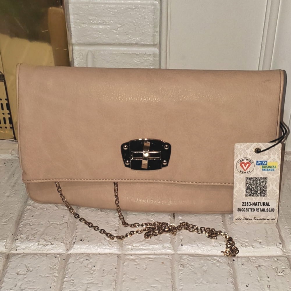 Urban Expressions Natural Color Vegan Clutch